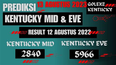 Lottery – 12 AGUSTUS 2023 – Kentucky Midday.